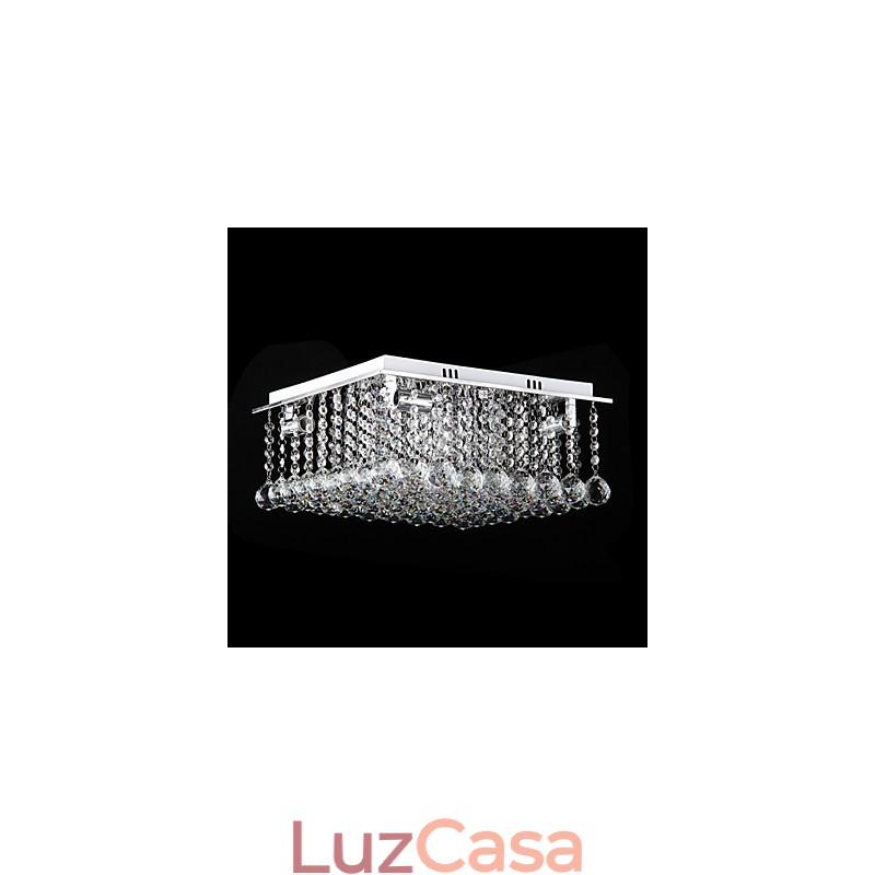 Moderno Contemporâneo Cristal Metal Galvanizado Montagem Embutida