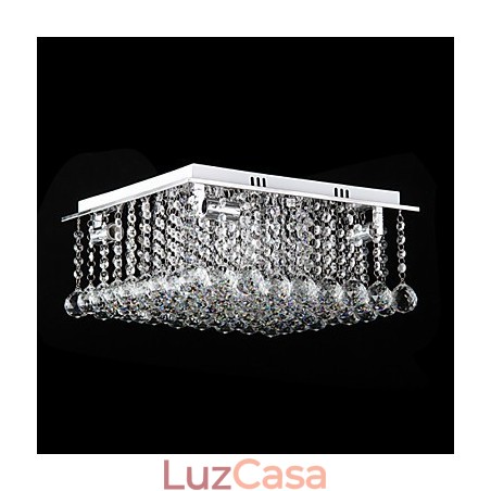 Moderno Contemporâneo Cristal Metal Galvanizado Montagem Embutida Moderno Contemporâneo Cristal Metal Galvanizado Montagem Embutida