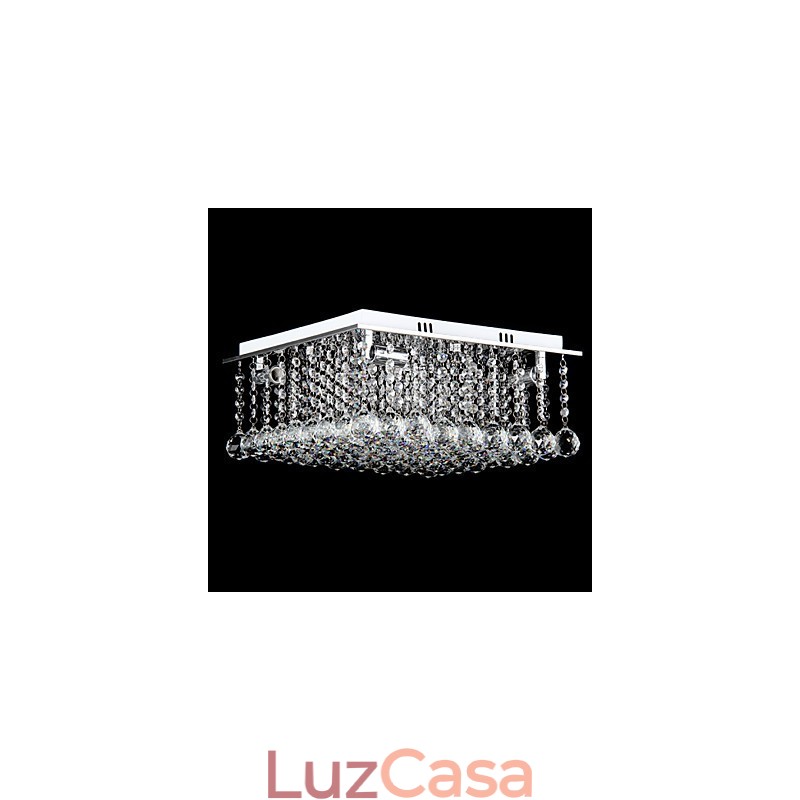 Moderno Contemporâneo Cristal Metal Galvanizado Montagem Embutida