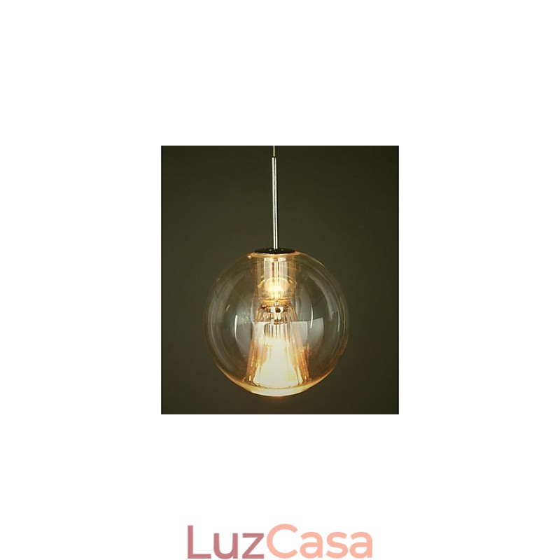 Luminária pendente moderna contemporânea tradicional clássica de metal cromado para crianças com 4 lâmpadas