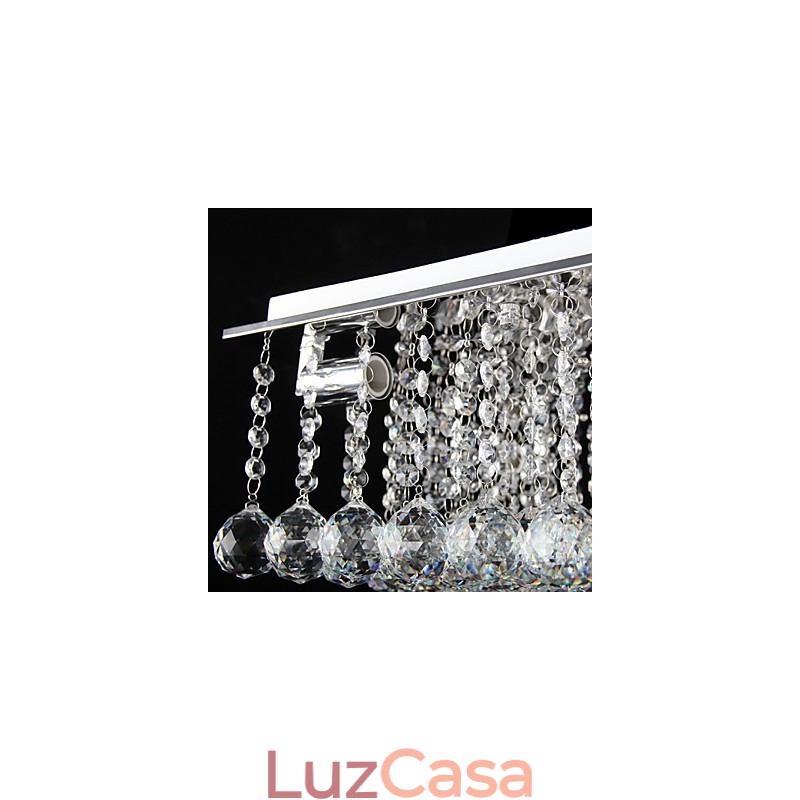 Moderno Contemporâneo Cristal Metal Galvanizado Montagem Embutida
