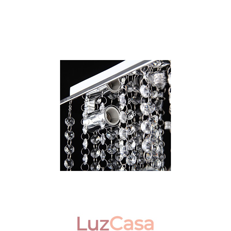 Moderno Contemporâneo Cristal Metal Galvanizado Montagem Embutida