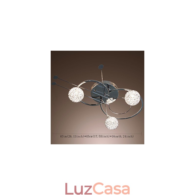 Moderno contemporâneo galvanizado montagem embutida