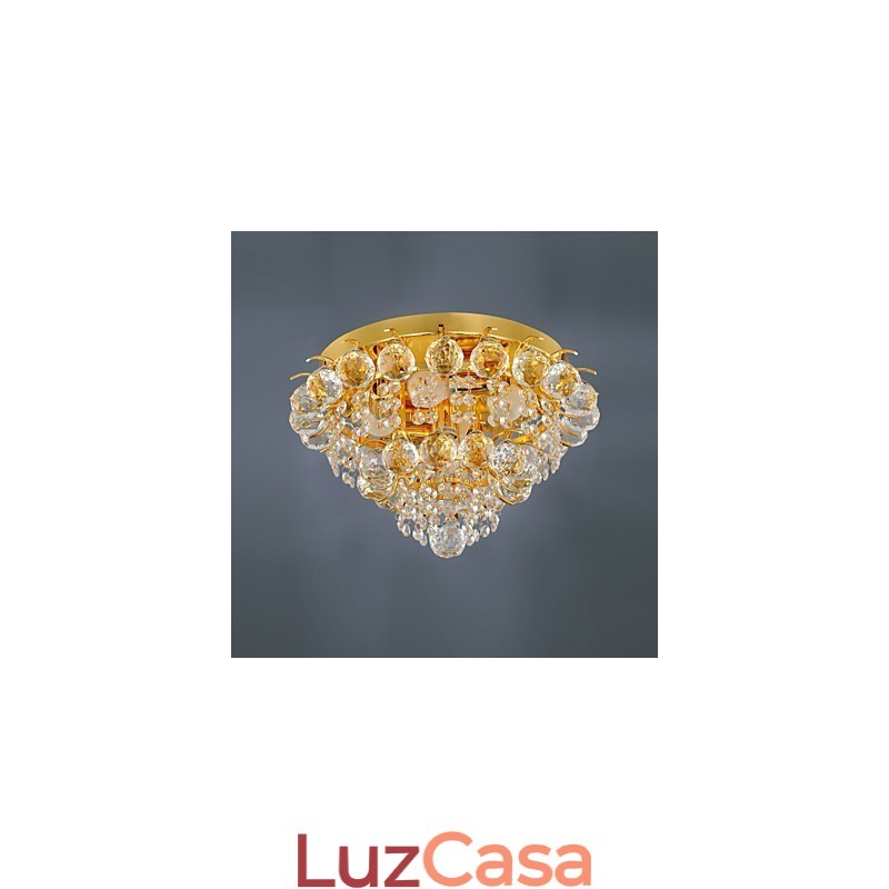 Moderno Cristal Flush Mount com 5 Luzes