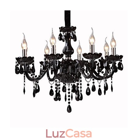 Lustre moderno contemporâneo de cristal galvanizado Lustre moderno contemporâneo de cristal galvanizado
