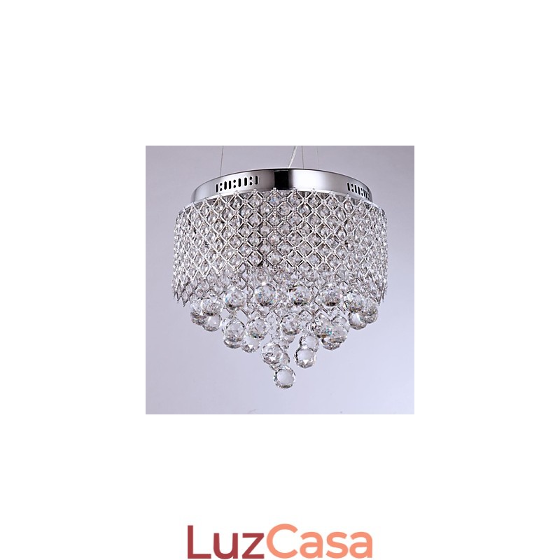 Moderno Contemporâneo Cristal Cromado Metal Montagem Embutida