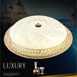 Moderno Luxo Cristal Luz Absorver Domo Luz SMD Cor Dupla Diâmetro 50CM