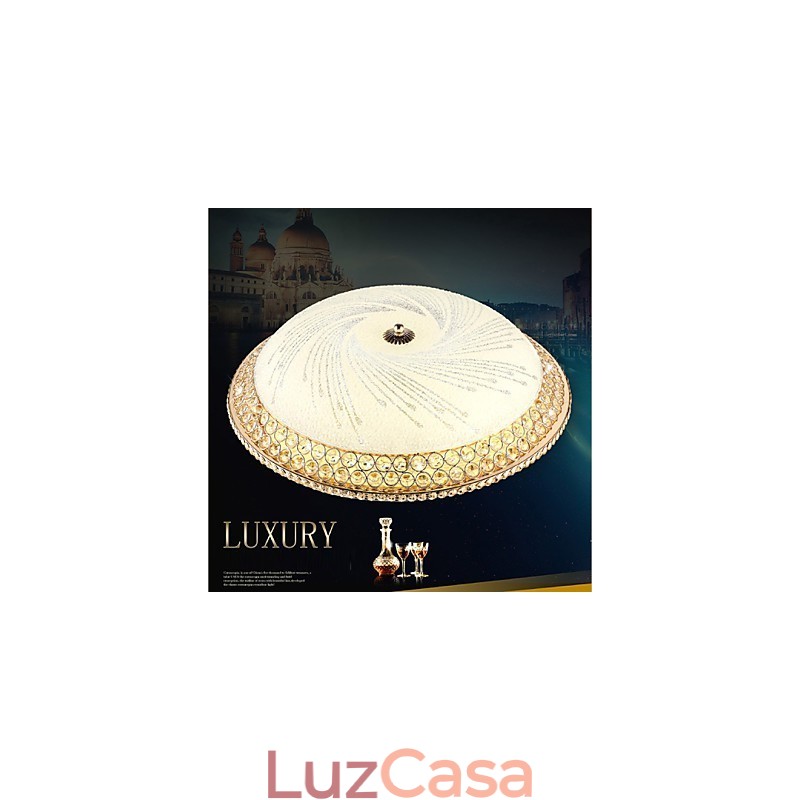 Moderno Luxo Cristal Luz Absorver Domo Luz SMD Cor Dupla Diâmetro 50CM