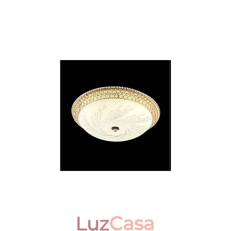 Moderno Luxo Cristal Luz Absorver Domo Luz SMD Cor Dupla Diâmetro 50CM