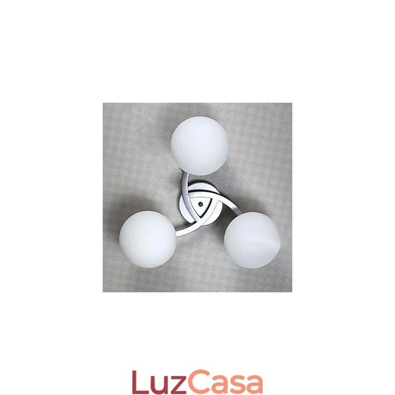 Luminária de teto 3 luzes moderna simples artística