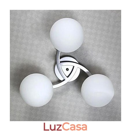 Luminária de teto 3 luzes moderna simples artística Luminária de teto 3 luzes moderna simples artística