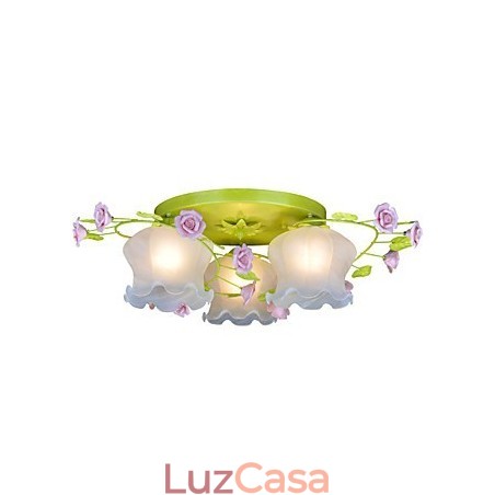 Lâmpada criativa Lâmpada Jardim Quente Rosa Três Lâmpadas de Teto Simples Lâmpada criativa Lâmpada Jardim Quente Rosa Três Lâmpadas de Teto Simples