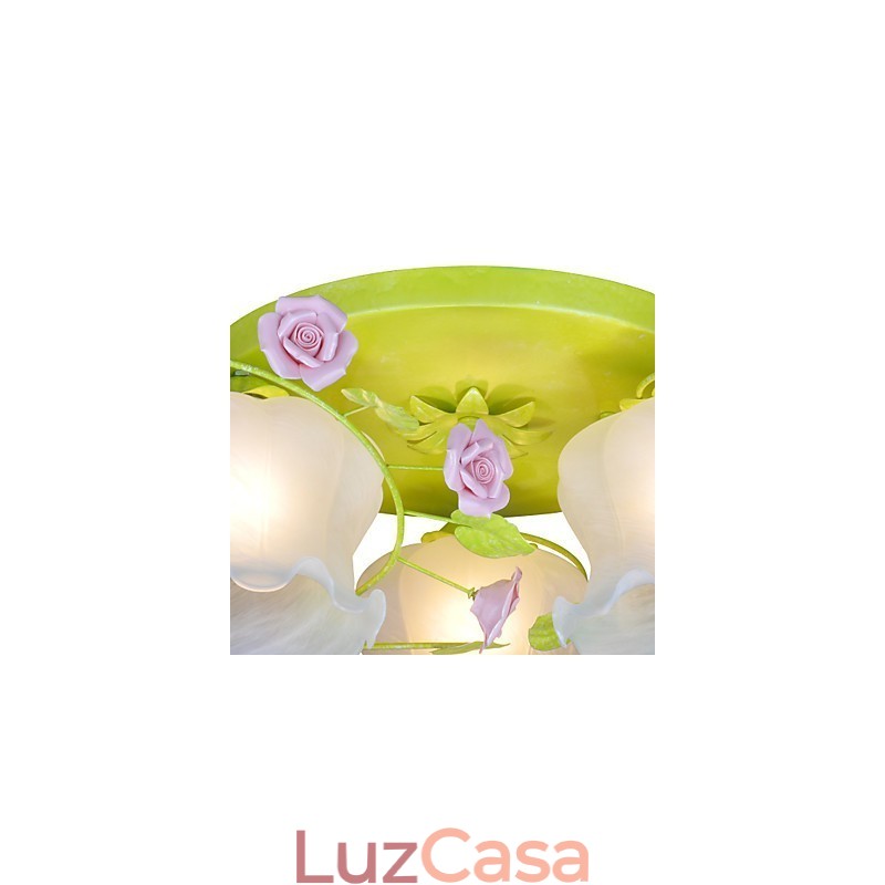 Lâmpada criativa Lâmpada Jardim Quente Rosa Três Lâmpadas de Teto Simples