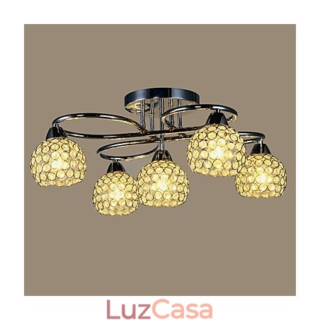 Luminárias de teto 5 luzes simples modernas artísticas Luminárias de teto 5 luzes simples modernas artísticas