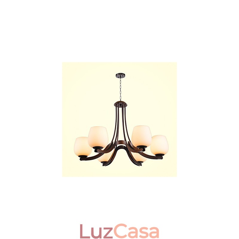Lustre de metal tradicional clássico retrô estilo mini pintura