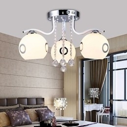 Montagem embutida Cristal Moderno Contemporâneo Vidro