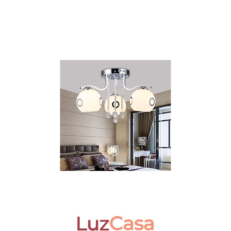 Montagem embutida Cristal Moderno Contemporâneo Vidro
