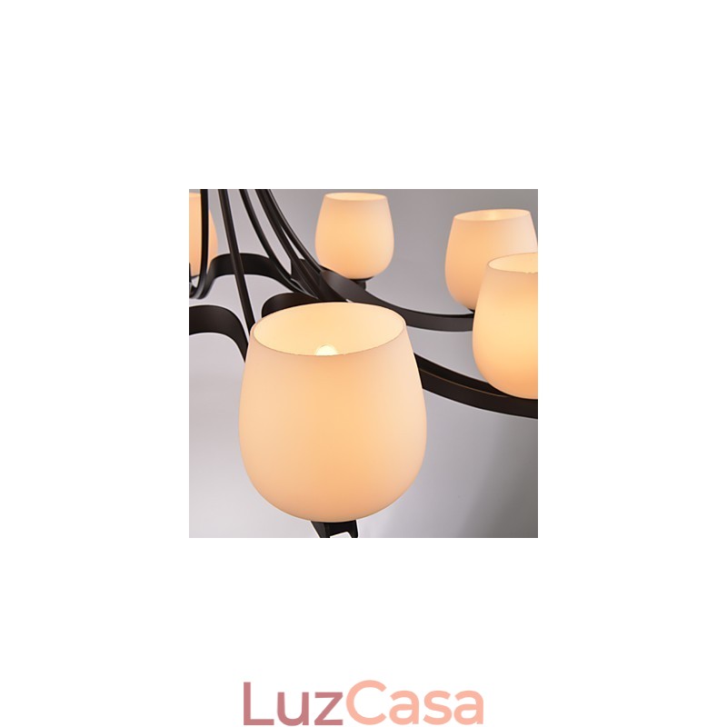 Lustre de metal tradicional clássico retrô estilo mini pintura