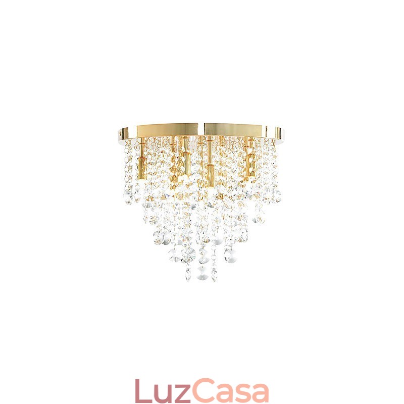 Moderno Cristal Semi Flush Mount com 9 Luzes (Base de Lâmpada G9)