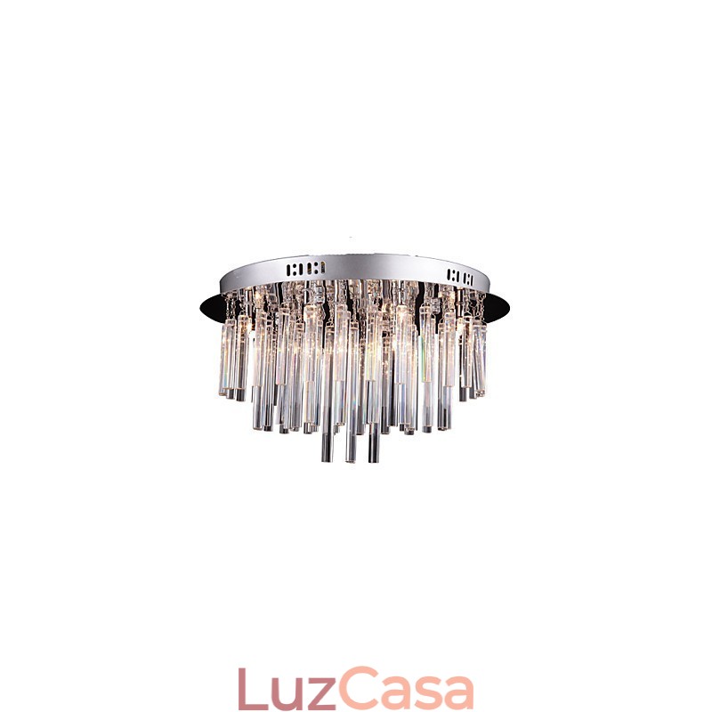 Lustre de Cristal Moderno com 12 Luzes