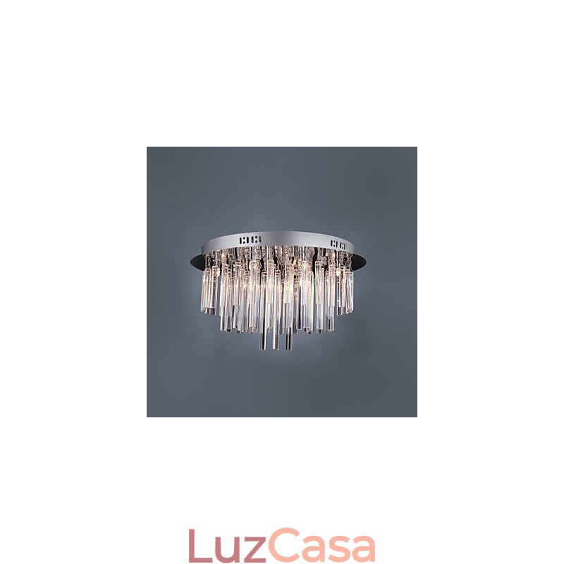 Lustre de Cristal Moderno com 12 Luzes