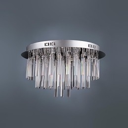 Lustre de Cristal Moderno com 12 Luzes