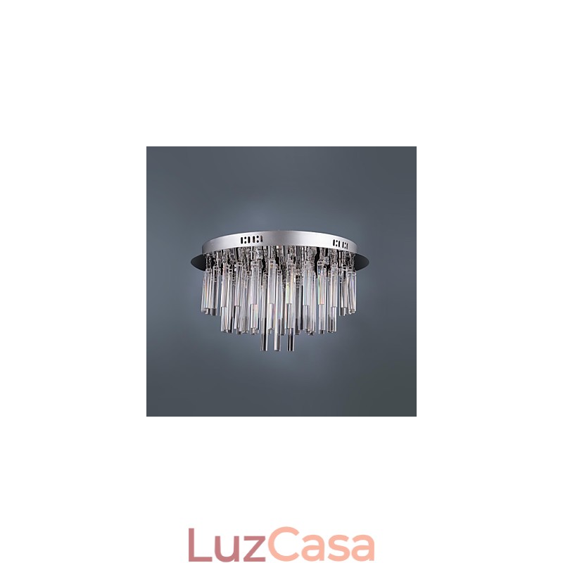 Lustre de Cristal Moderno com 12 Luzes
