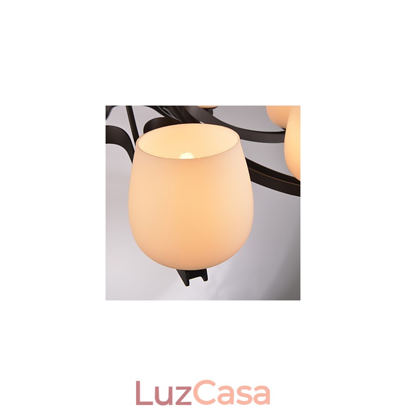 Lustre de metal tradicional clássico retrô estilo mini pintura