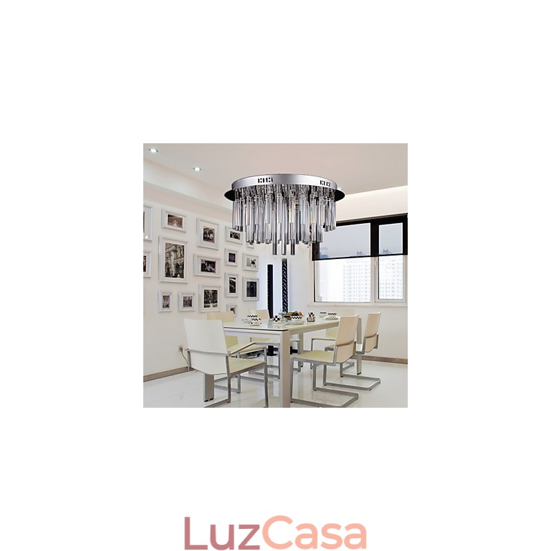 Lustre de Cristal Moderno com 12 Luzes