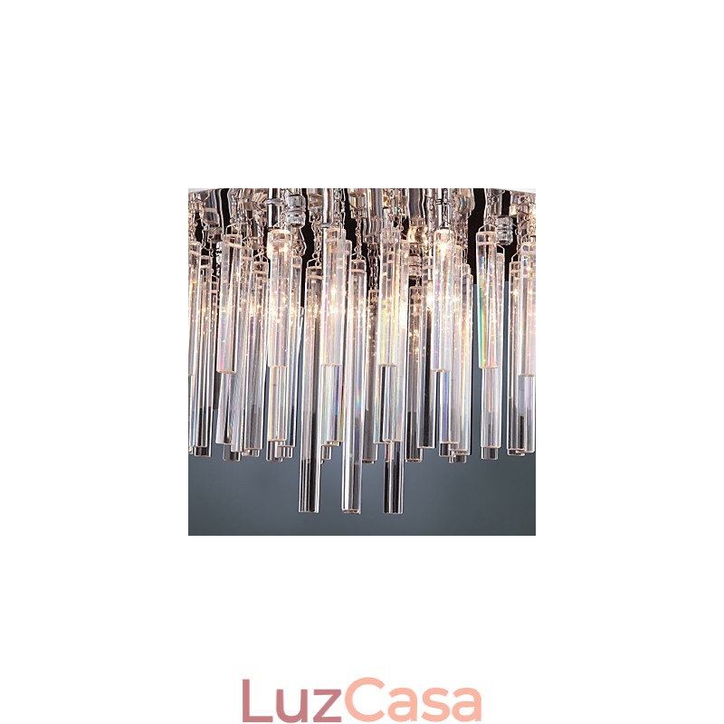 Lustre de Cristal Moderno com 12 Luzes