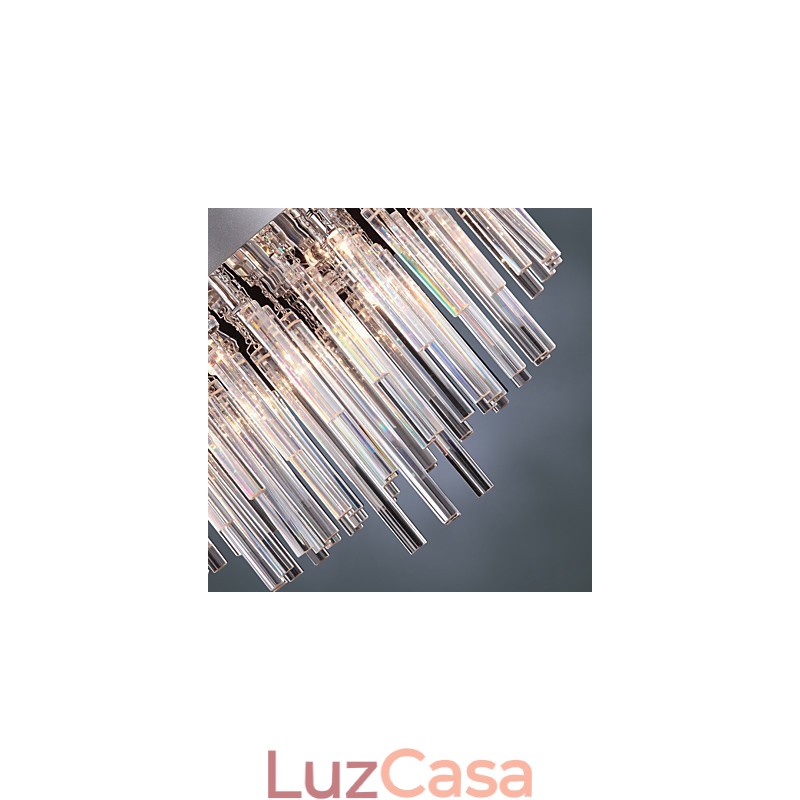Lustre de Cristal Moderno com 12 Luzes