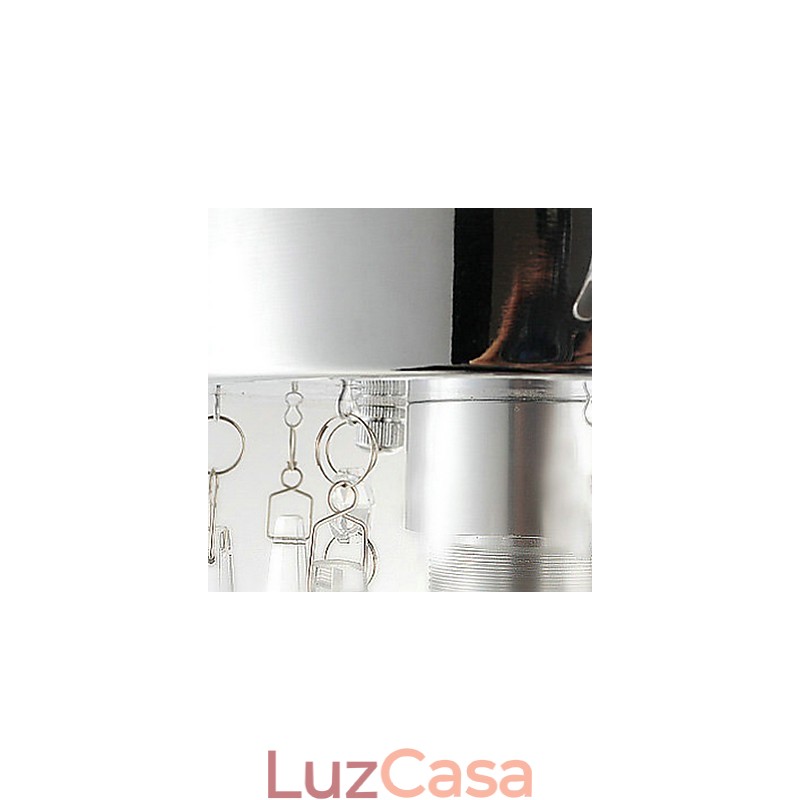 1 Luminária Semi Embutida em Cristal