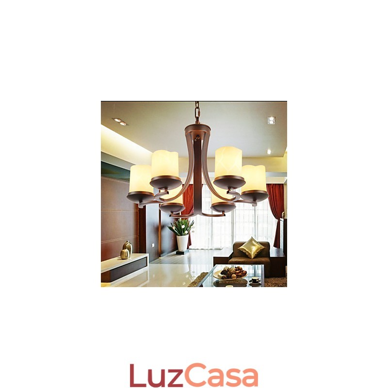Lustre de metal tradicional clássico retrô estilo mini pintura
