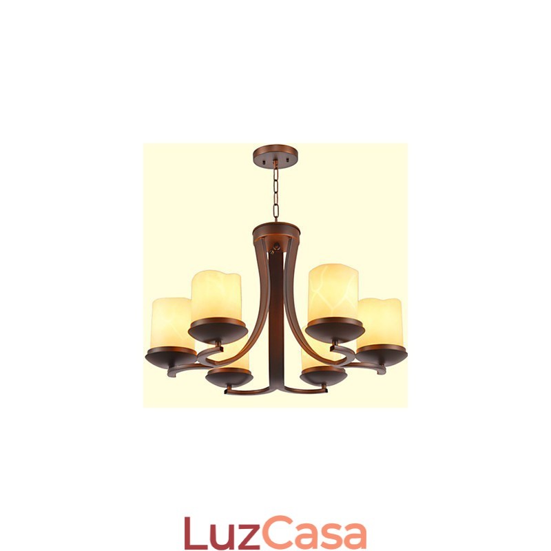 Lustre de metal tradicional clássico retrô estilo mini pintura