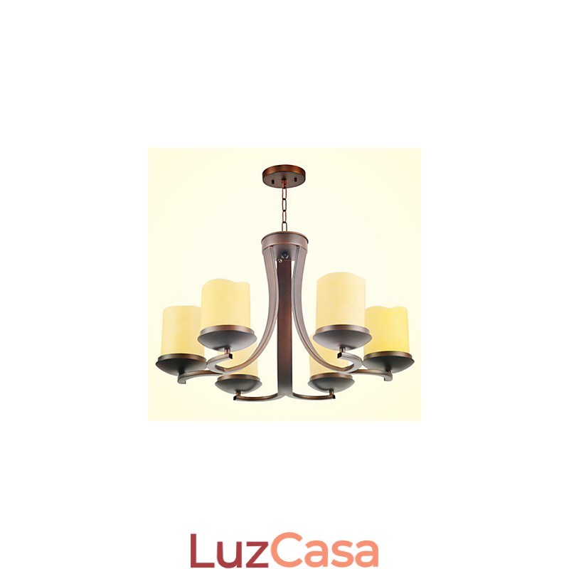 Lustre de metal tradicional clássico retrô estilo mini pintura