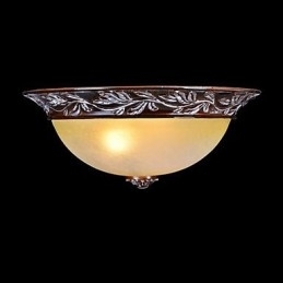 Luminária embutida em vidro branco amarelo resina prata entalhe europeu clássico