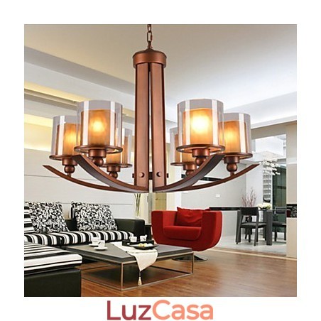 Lustre de metal tradicional clássico retrô estilo mini pintura Lustre de metal tradicional clássico retrô estilo mini pintura