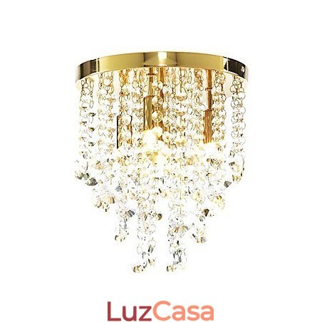 Moderno Cristal Semi Flush Mount com 4 Luzes (Base de Lâmpada G9)