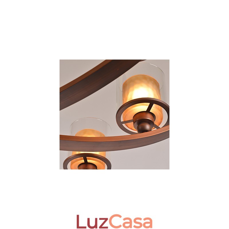 Lustre de metal tradicional clássico retrô estilo mini pintura