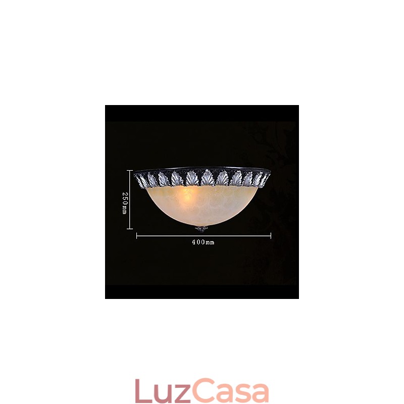 Padrão de luz de montagem embutida Resina de vidro Prata Escultura Europeia Clássico