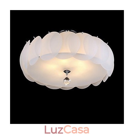 Lustre de vidro com 5 luzes, moderno, pendente, família Lustre de vidro com 5 luzes, moderno, pendente, família