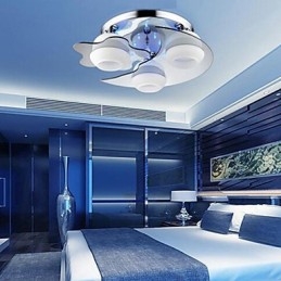 Montagem embutida 3 luzes moderno moda contraído branco aço inoxidável metal