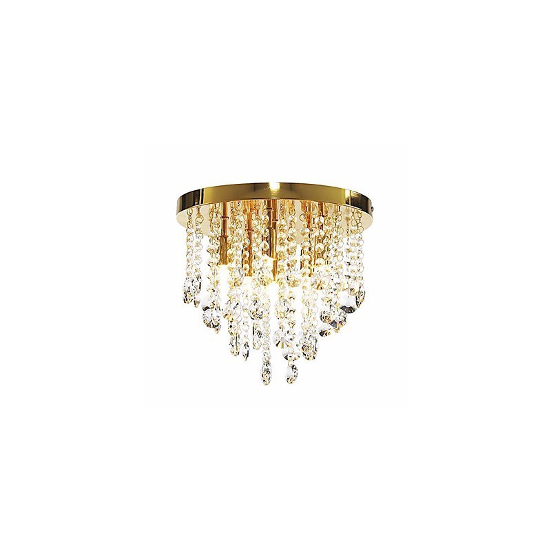 Moderno Cristal Semi Flush Mount com 6 Luzes (Base de Lâmpada G9)