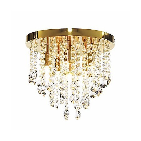 Moderno Cristal Semi Flush Mount com 6 Luzes (Base de Lâmpada G9)