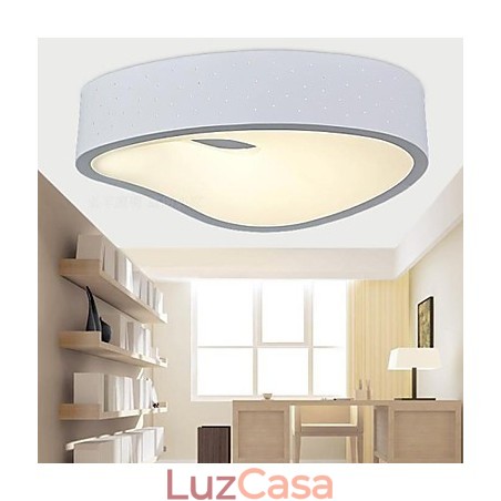 Luminárias Pendentes 1 Luz Moderna Metal Branco e Acrílico Luminárias Pendentes 1 Luz Moderna Metal Branco e Acrílico