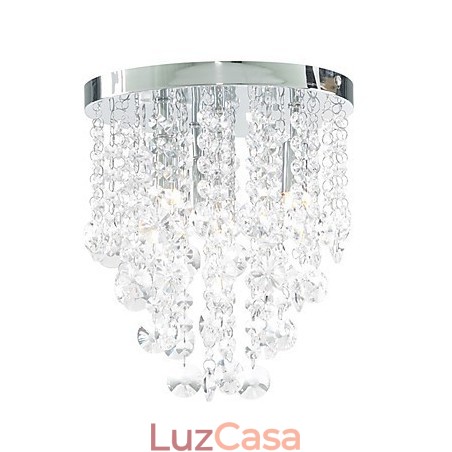 Montagem semi-embutida com 4 luzes