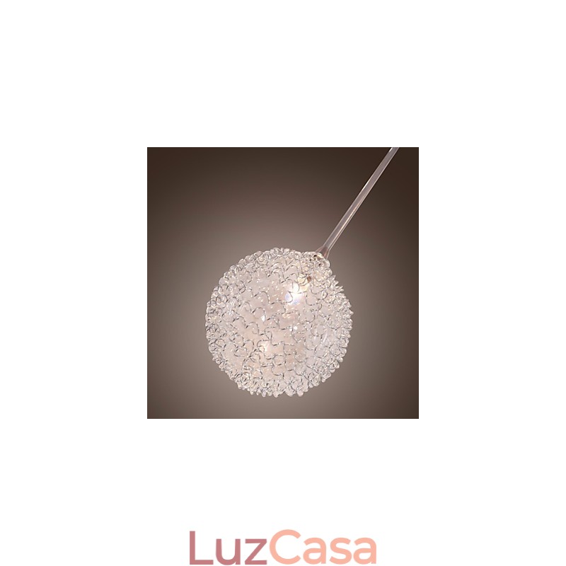 Luminária embutida de ferro G4 12 luzes com cúpulas de alumínio