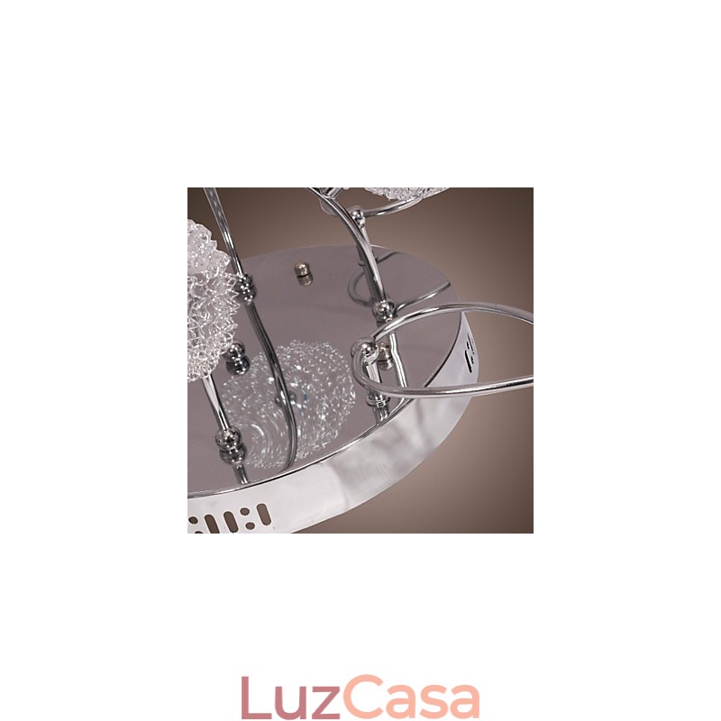 Luminária embutida de ferro G4 12 luzes com cúpulas de alumínio