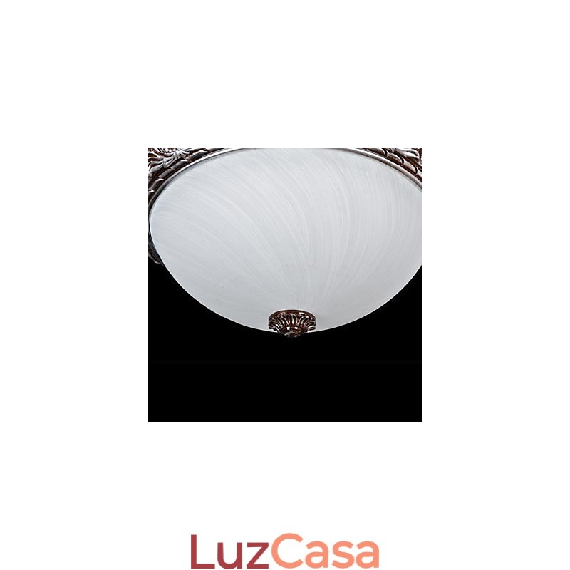 Luminária embutida em vidro resina prata entalhe retrô europeia clássica