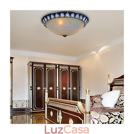 Padrão de luz de montagem embutida Resina de vidro Prata Escultura Europeia Clássico Padrão de luz de montagem embutida Resina de vidro Prata Escultura Europeia Clássico